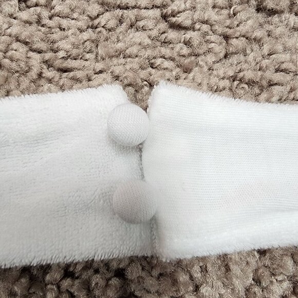 Fabletics Island Terry Halter Dress White Medium - Picture 7 of 7